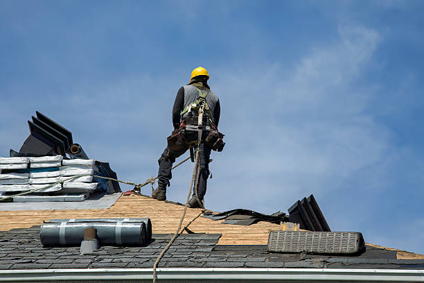Professional Roofing technician working in Uncasville, CT